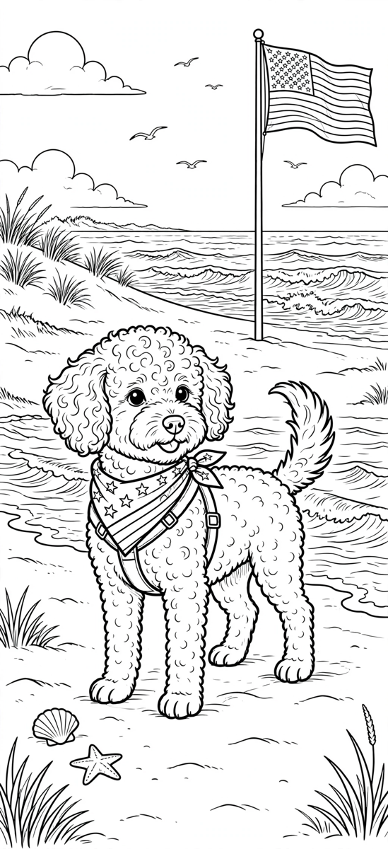 Coloring page: Marine pup